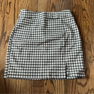 GARAGE plaid skirt